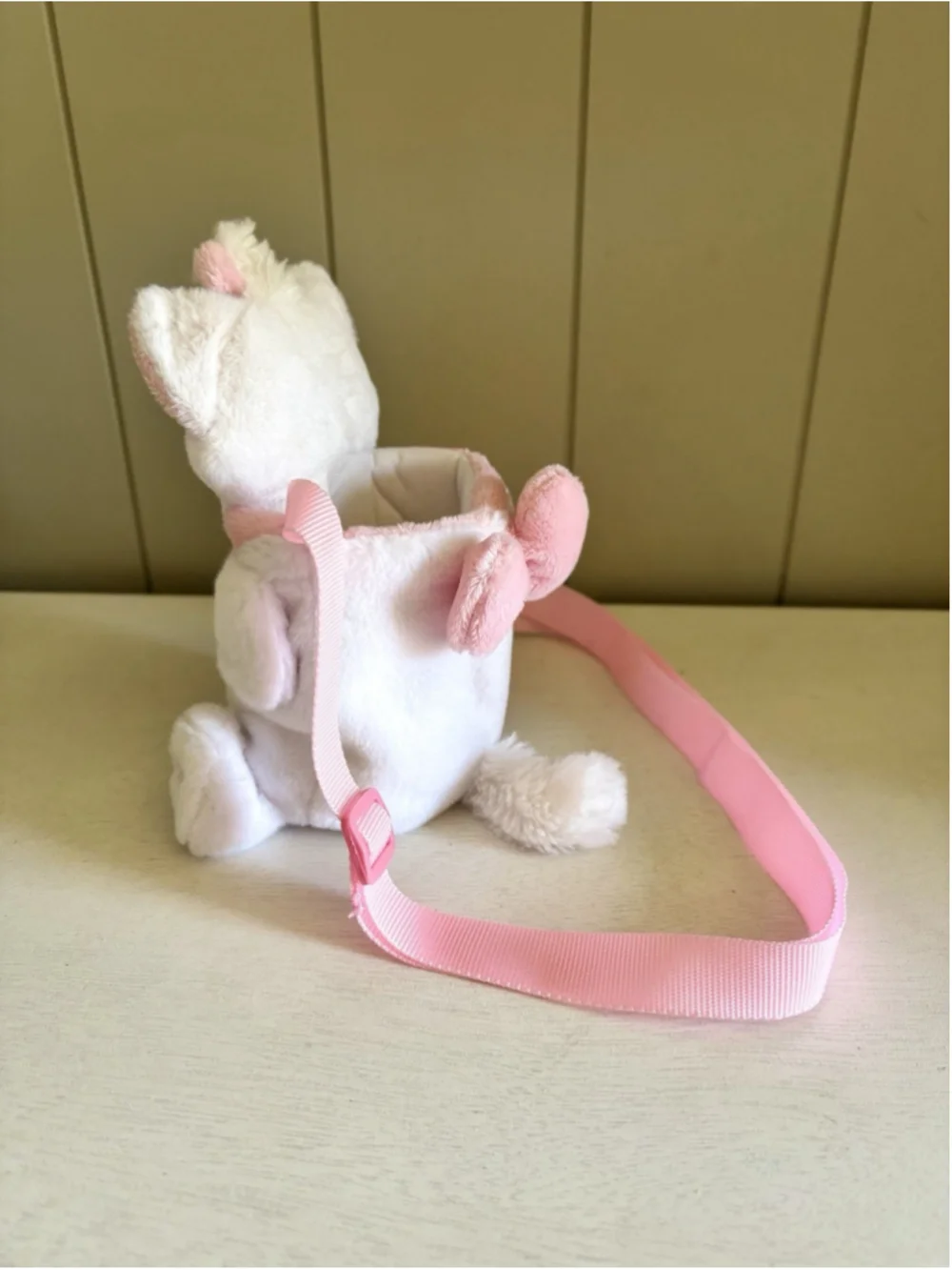 Disney Parks Marie The Aristocats Plush Water Bottle Carrier Holder Wearable Toy